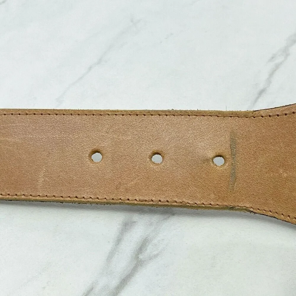 Vintage The Limited Stretch Belt Leather Trim Gold Hardware Medium (M) ✨